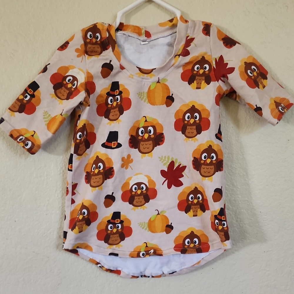 Kids Thanksgiving Turkey Costume Shirt